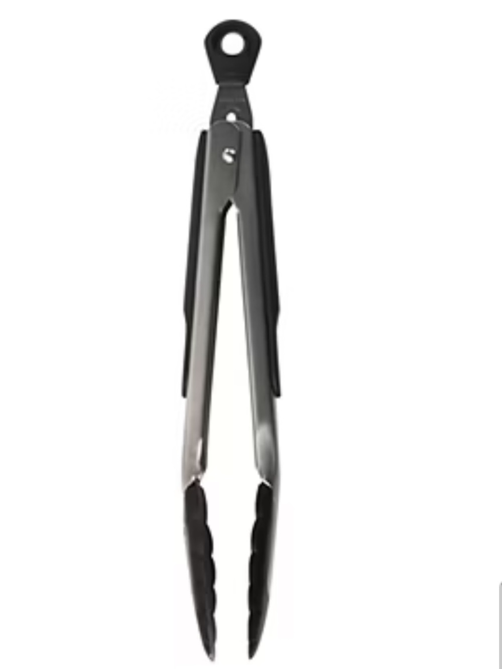 Oxo Black and Silver 9" Nylon-Head Tongs